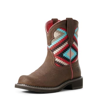 Ariat Fatbaby Heritage Twill - Western Laarzen DonkerBruin Dames - 13697-914